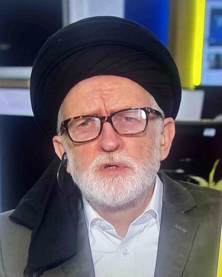 AdamConlon15's tweet photo. @AntSpeaks @mcfcREEVO Please would you welcome the new supreme leader of Iran Ayatollah Corbyn. https://t.co/eRLNvXir1h