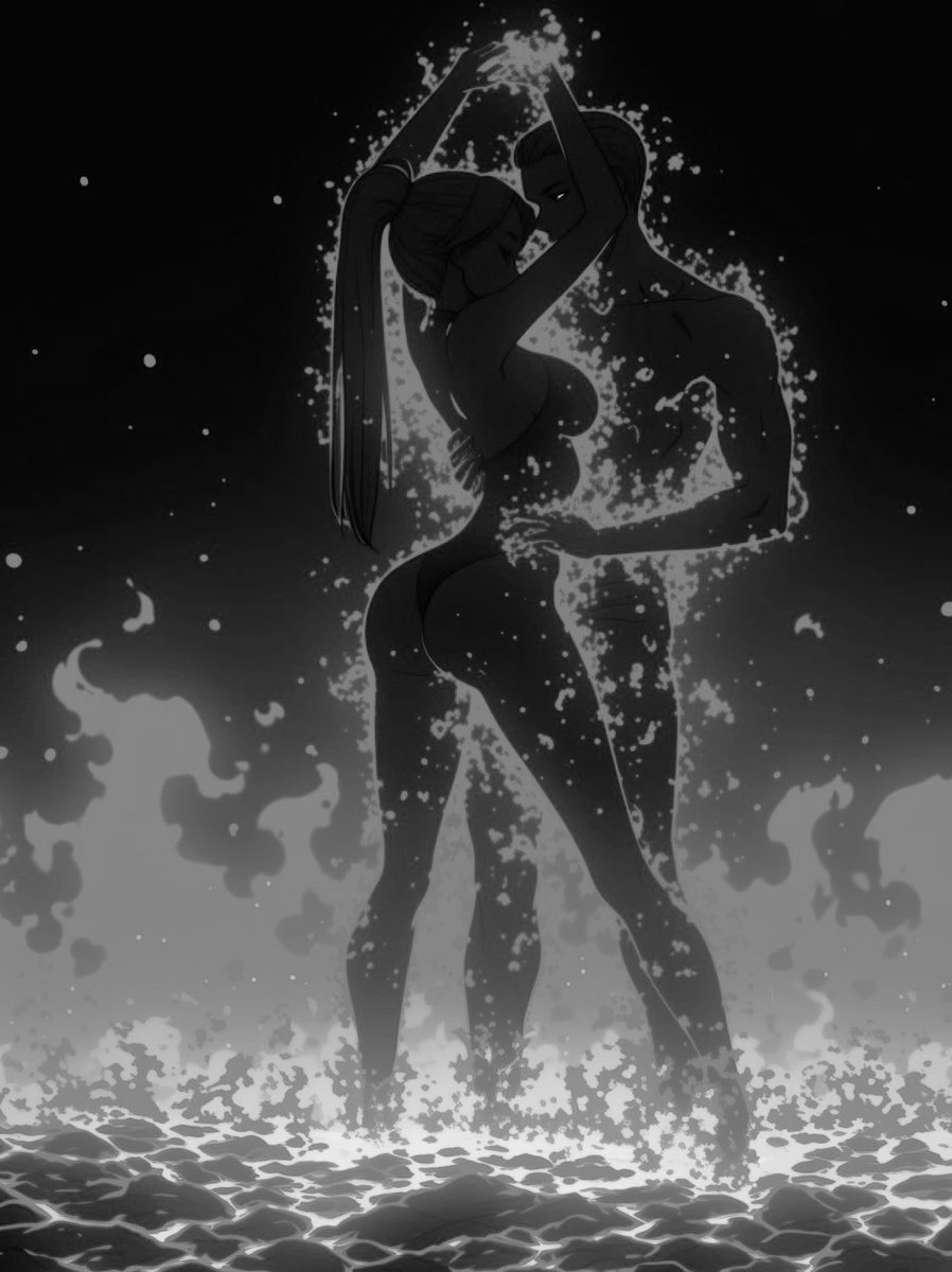 Mayecommunity0's tweet photo. Feral Breath
~A.Winters

Caught between his shadow’s heat,
Her pulse breaks its steady beat.
Gripped by want,
Pinned in place
His nearness bruises empty space.
Every whisper scrapes her core,
Begging silently for more. https://t.co/GDsM4n9Syh