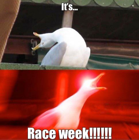 micafps's tweet photo. Senhoras e senhores..:

É SEMANA DE CORRIDA!

Que a Ferrari nao seja uma draga completa essa season e que nao tenhamos papayas nos podiuns estragando nossos fins de semana de F1. https://t.co/FnmbtTPPYq