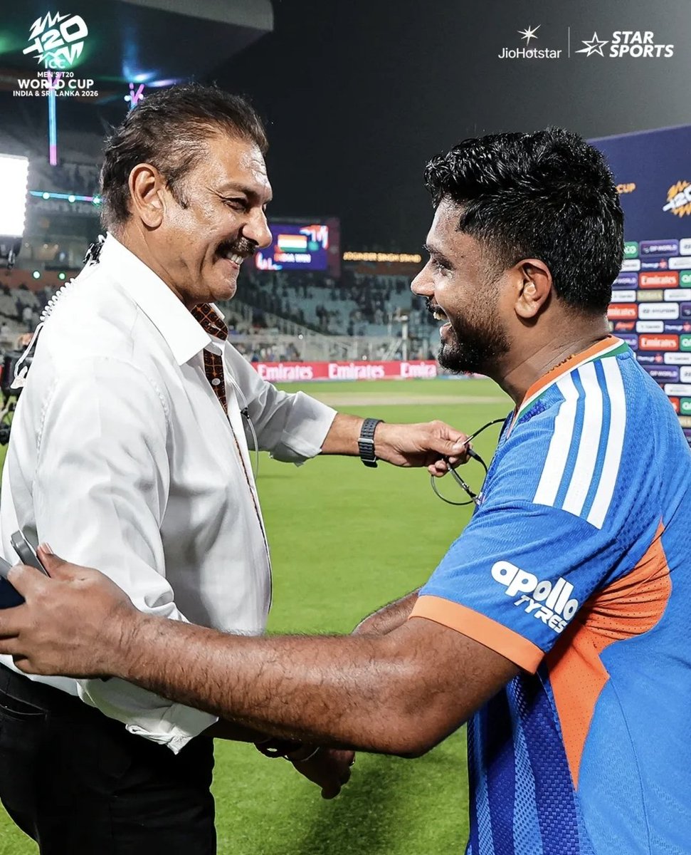 RAVI SHASTRI HUGGING SANJU SAMSON AFTER THE MATCH YESTERDAY. ♥️