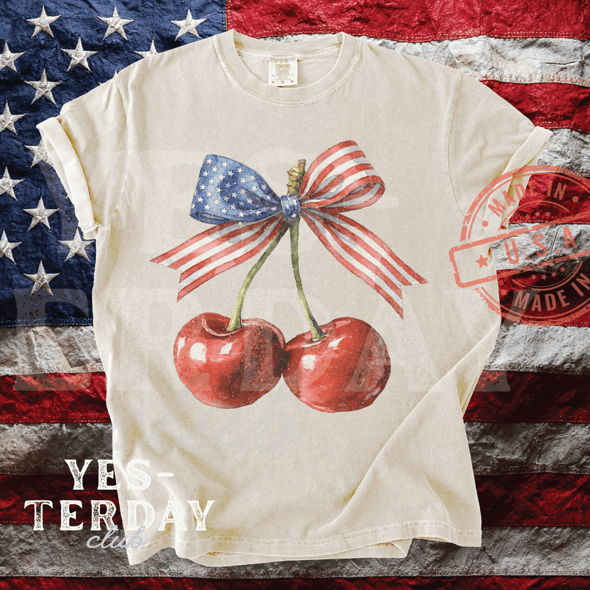 tem_temmax's tweet image. Life is sweet, but freedom is sweeter! 🍒🇺🇸 Get into the coquette aesthetic this 4th of July with our vintage-style patriotic cherry bow tee. Perfect for a summer of celebrations!

Shop : etsy.com/listing/444312…

#4thOfJuly #CoquetteAesthetic #PatrioticCherries #USA #SummerStyle