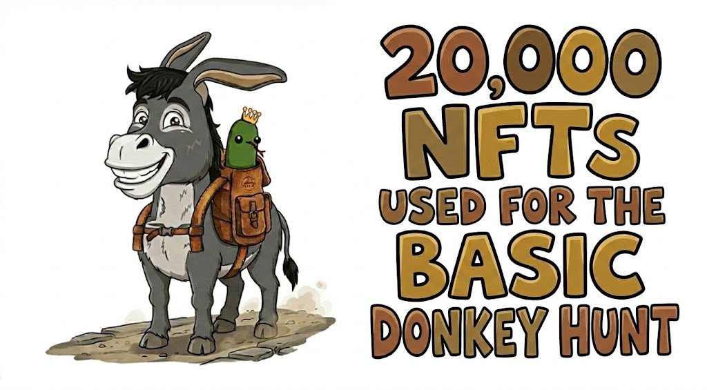 PurDoodles's tweet photo. 🎯20,000 Basic and @Donkey_DAO NFTs have been sent hunting this weekend!
Shout out to @AlgoNFT_Quilt for creating the functionality to allow for it to happen.
the hunt ends 5:30 est - so still time to win some prizes
#Algorand #Basicthings https://t.co/6DxHv5uKGX