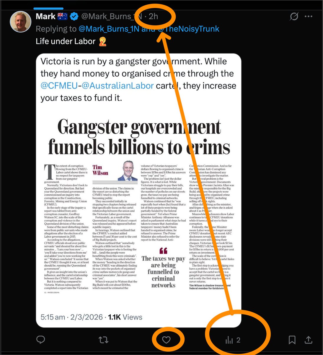 WA #OneNation candidate @Mark_Burns_1N, who, reminder, managed a ...