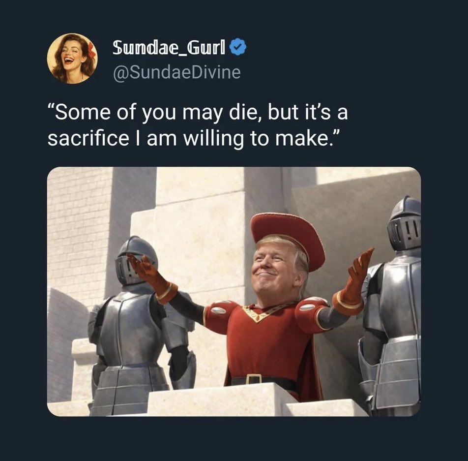 <a href="/Acyn/">Acyn</a> <a href="/atrupar/">Aaron Rupar</a> Trump’s message to the families of the dead service members.