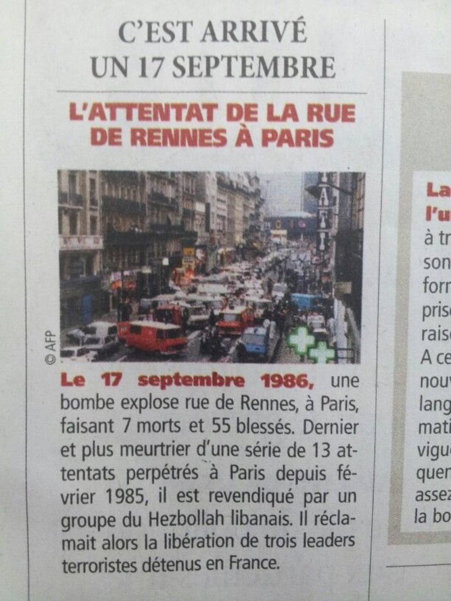 DamienRieu's tweet photo. Vous ne le saviez peut être pas mais avant que @RimaHas et LFI ne militent pour la libération du terroriste palestinien Georges Ibrahim Abdallah, le Hezbollah libanais (création Iranienne) tuait des civils français innocents dans les rues de Paris pour (notamment) le faire libérer.