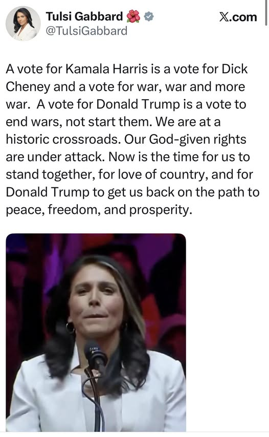 fasterhorses's tweet photo. Hey @TulsiGabbard remember this? https://t.co/w9p5frZfLr