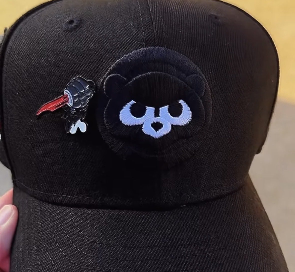 I’ll admit, this is a really cool cubs hat. Will I tell you where you can get it, no.