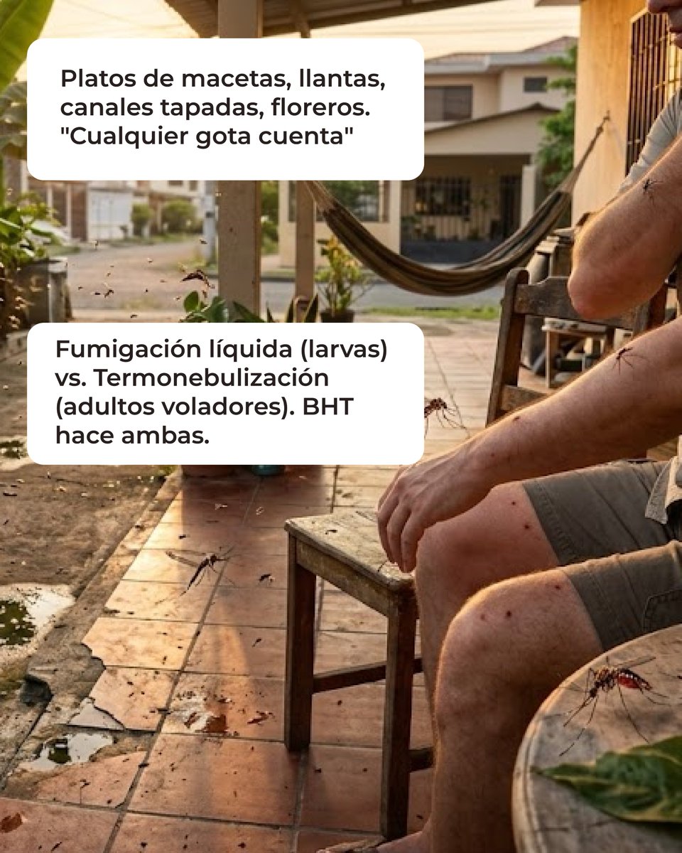 bht_cdp's tweet photo. El agua estancada es la maternidad de los mosquitos. 🦟 No bajes la guardia este invierno. En BHT eliminamos el problema en todas sus etapas: huevo, larva y adulto.

#Dengue #Zika #BHTSalud #Mosquitos #PrevencionInvierno https://t.co/AMx1on5bo4