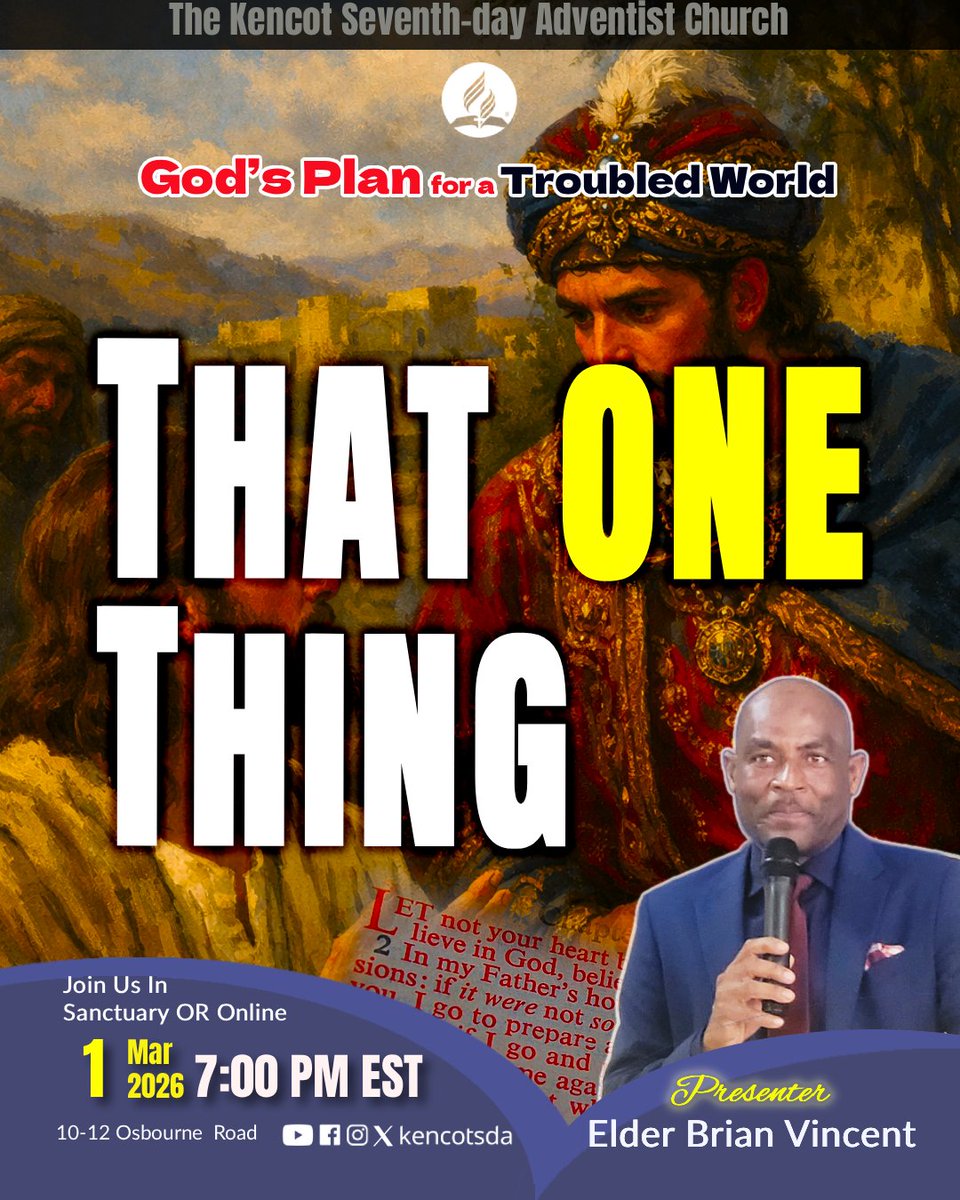 All heroes and heroines of Scripture demonstrated that their focus was on THIS ONE THING. What is that? Join  to hear Elder Brian Vincent  laying it out on the table of Spiritual rhyme and reason youtube.com/live/ExR1b3swI…