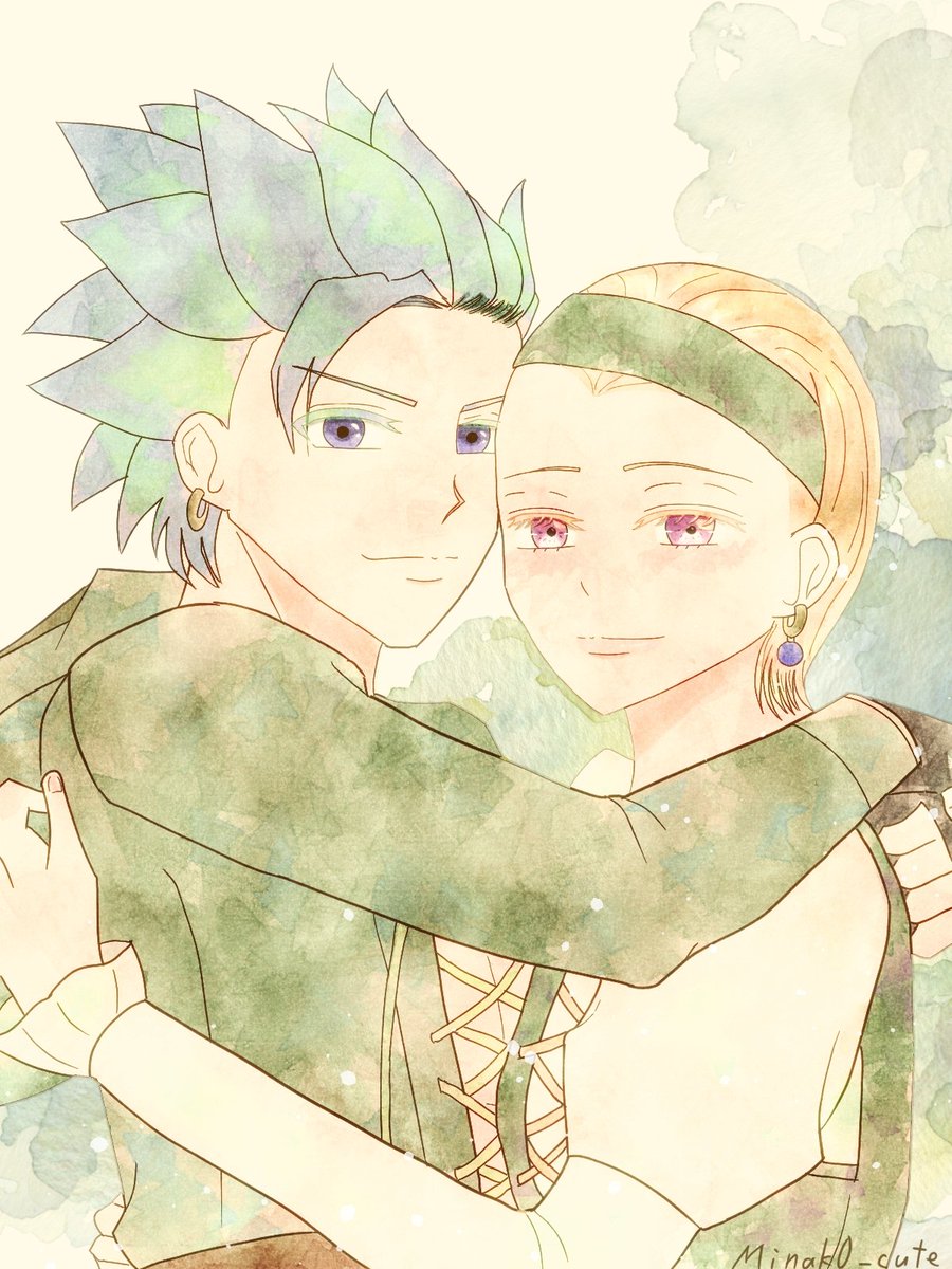 #カミュセニャの日祭り2026
今年も開催おめでとうございます🥰💙💚
過去絵2枚にて賑やかし🫶✨✨