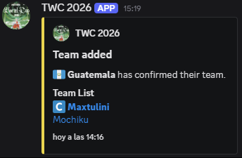 maxtulini's tweet photo. osu!taiko World Cup 2026 roster reveal :D
I'm very happy c,:

Por esta y ojalá más world cups con @Sophieeumu :3 https://t.co/hhTZ7ZPhiA