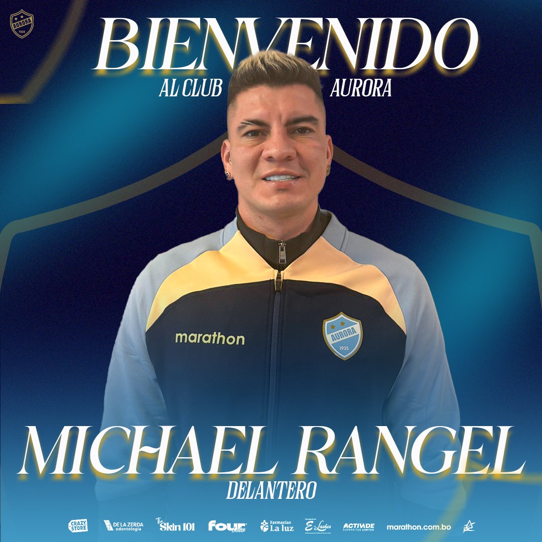 🔵BIENVENIDO, MICHAEL⚪
El delantero Michael Rangel es nuestro nuevo guerrero👌 El delantero ya se encuentra con la celeste y blanco🤝
#VamosAurora