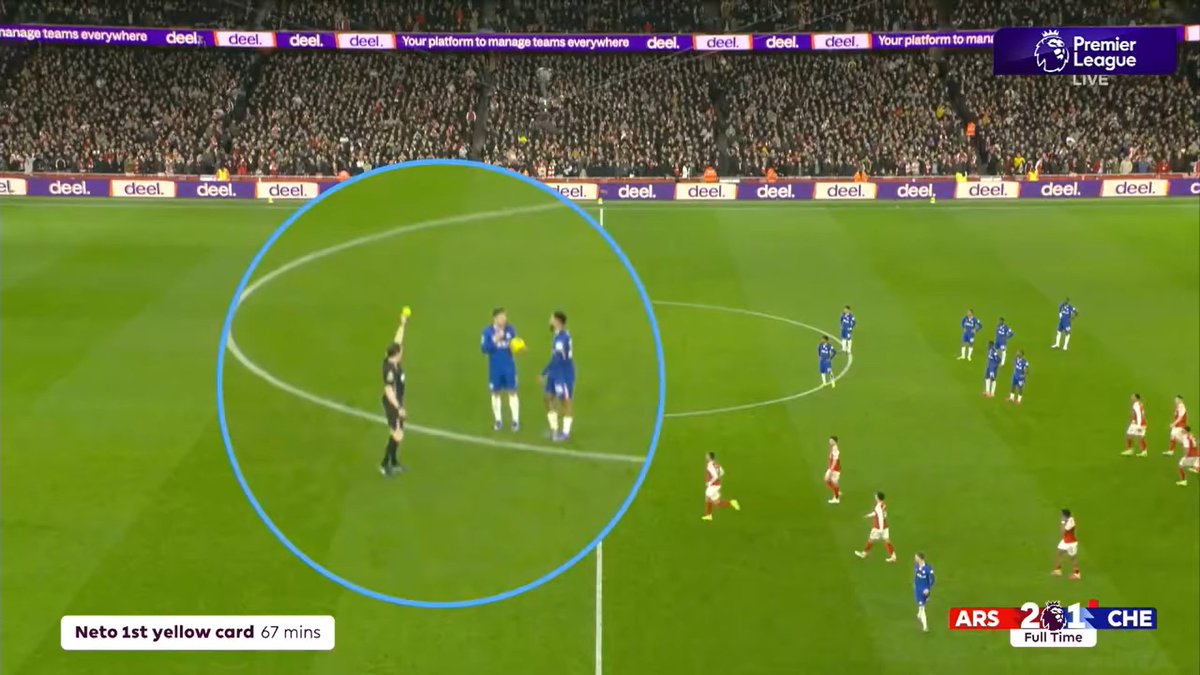 awesombant's tweet photo. @fearabush24 he got the yellow after going back to the ref shortly after the image in the video https://t.co/CvFlHOapfv