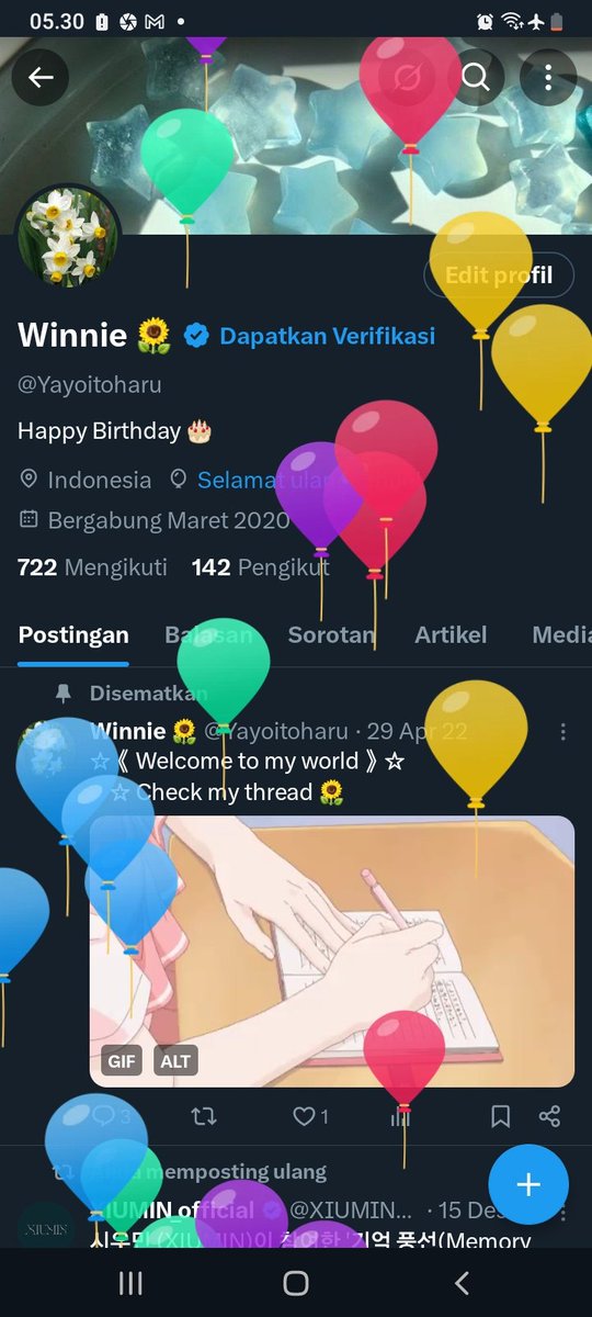 Ups 🤭 ada yang ultah nih di bulan Ramadhan 🥳🤗😊
Yaumul Milad, Barakallah fii umrik 🥰🎂
#HAPPYBIRTHDAY #Birthday #Birthdaygirl #MySpecialDay #March #March2026 #Maret