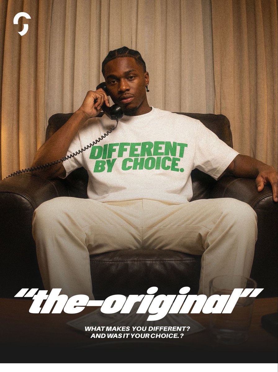 sourcee_hq's tweet photo. New project I’m working on…

THE ORIGINAL.  
Different isn’t a mistake.  
It’s a decision.  
This drop is for the ones who stopped asking for permission.  

“Different By Choice” — available for order soon  

Designed and directed by me

#TheOriginal #clothingbrand #Streetwear https://t.co/K8hduiZOjy