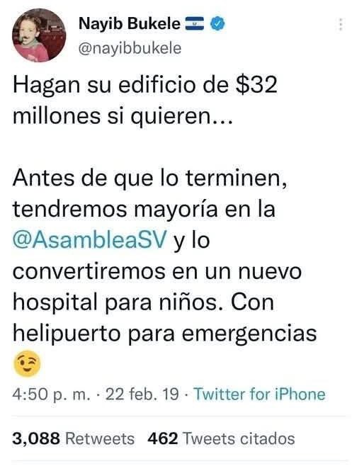 7 años después.
Donde está ese hospital?