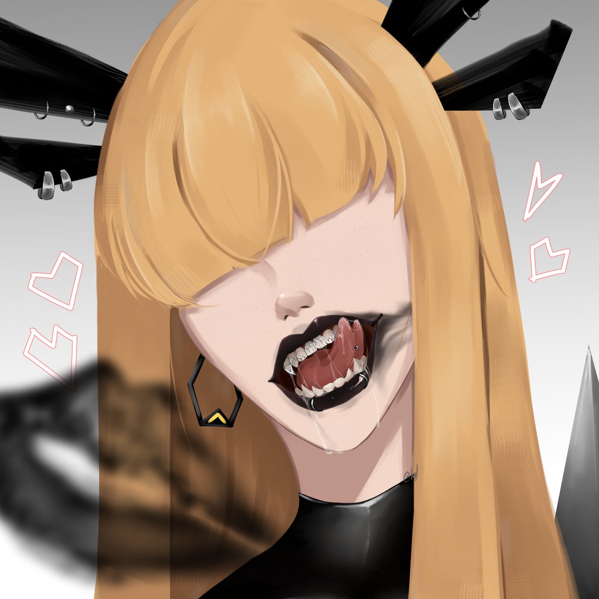 mwah! 💋🖤

(thank you for 2k!! art giveaway soon-- stay tuned)
#Magik #xmen #MarvelRivals