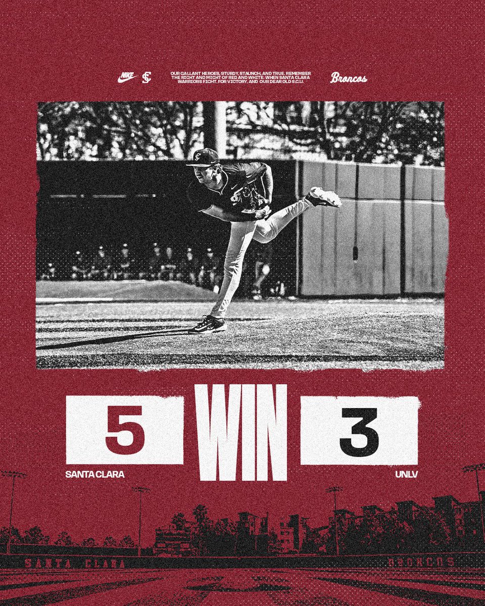 SCU_Baseball's tweet photo. 𝑩𝑹𝑶𝑵𝑪𝑶𝑺 𝑾𝑰𝑵‼️

#StampedeTogether | #BroncoBoys https://t.co/HAKjZN3qqL