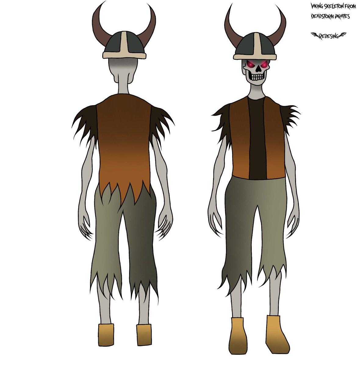 C H A R A C T E R 

R E D E S I G N 

(Before=after) 

#pirate #piratedrawing #skeleton #vikingskeleton #bandainamco #deadstormpirates #fanart #characterdesign #HorrorArt #HorrorCommunity #HeavyMetalHell3D