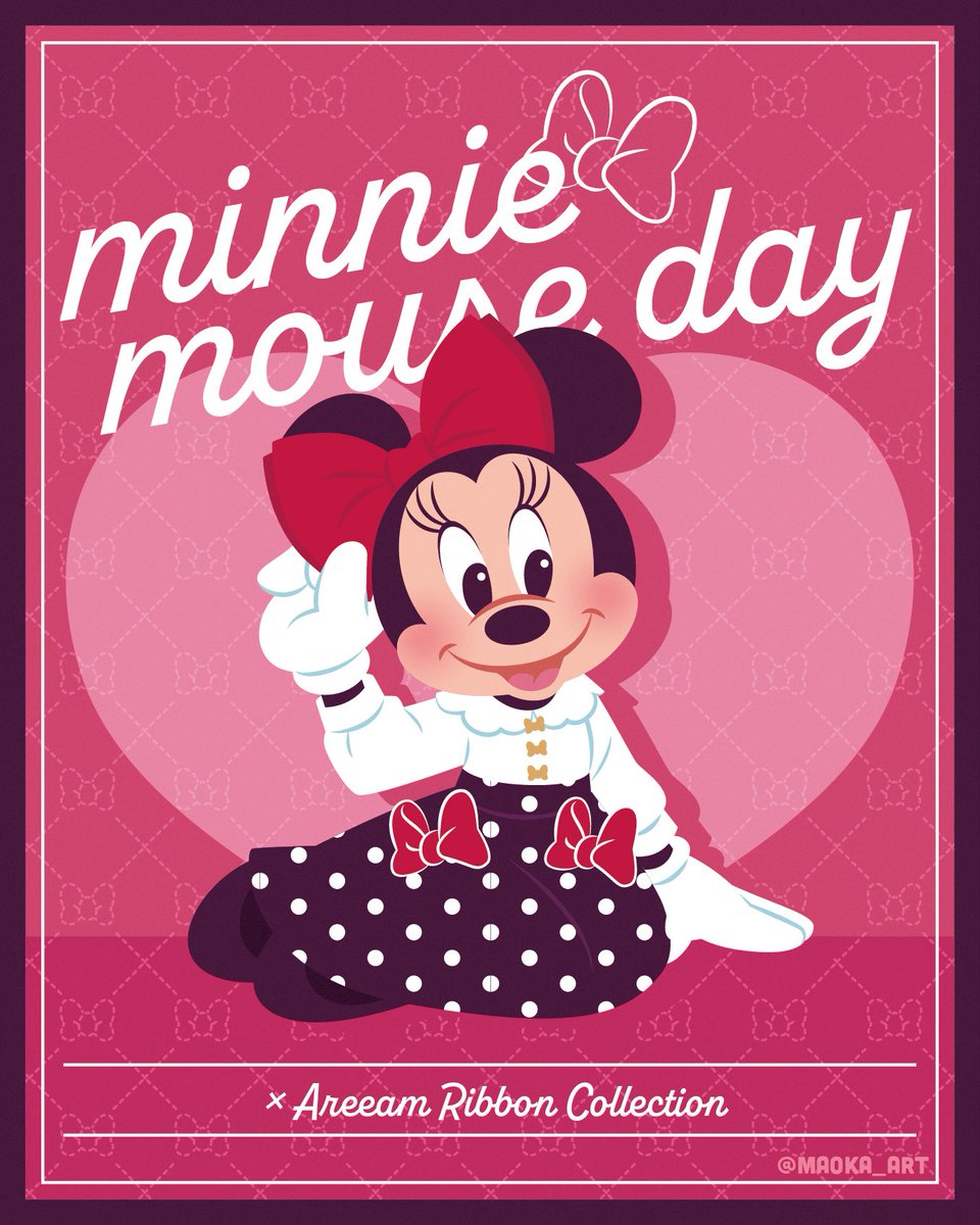 今日はミニーの日🐭🎀
そして、あいにゃんのお誕生日🎂✨

<a href="/areeam_official/">Areeam(アリーム)</a> のミニーコレクションのビジュアルが可愛くて、ミニーの日に絶対描きたい🎨と思って！！

あいにゃんお誕生日おめでとう✨&amp;今日がハッピーなミニーの日になりますように❤️

#ミニーの日 <a href="/airi_0302/">あいにゃん</a>