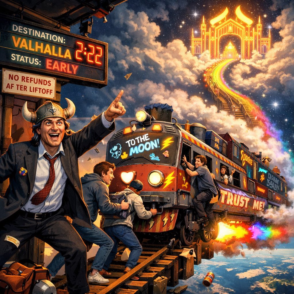 The thesis is simple:

We onboard the world 

To send it out of this world

All the way to Valhalla!