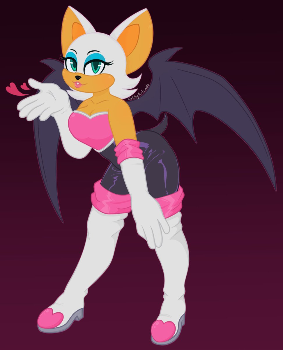 MidnightCaliby's tweet photo. Wanted to make some fanart of Rouge the bat https://t.co/zbeAIBZFRL