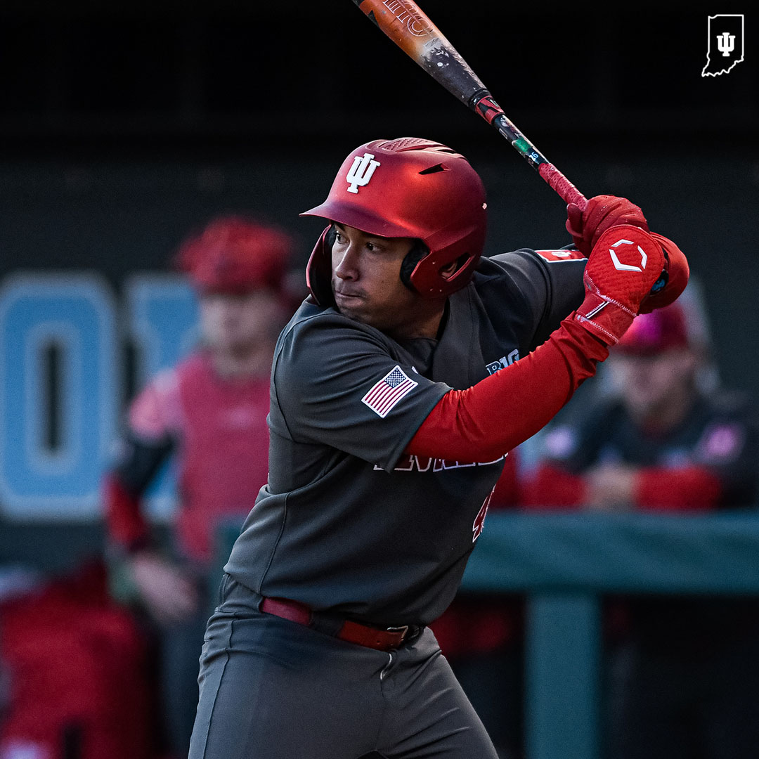 IndianaBase's tweet photo. Red Hot Ricketts! 🔥

The young slugger went 9-15 (.600) with two home runs, seven RBIs, two doubles and four runs against WKU! https://t.co/3a60MVBQkI