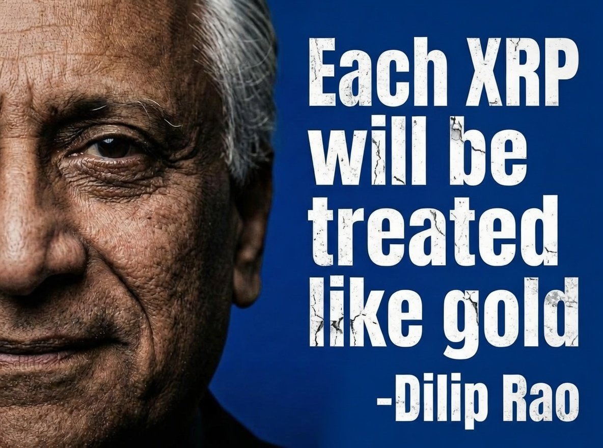 🔥Former Ripple Executive Dilip Rao says “Each $XRP will be treated like GOLD”