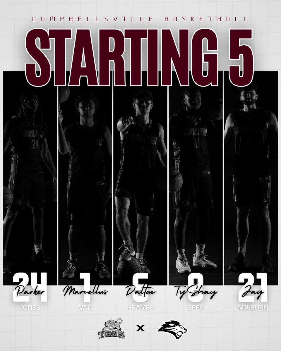 CvilleTigersMBB's tweet photo. STARTING 5 | The starting Tigers for today's matchup against the Lions!

📺https://t.co/Uw0JZJ1F5Q
📻https://t.co/jvvP8f3829
📊https://t.co/qUcZUnyYSQ
#️⃣ #TigerUp https://t.co/FOmbs2mjR8