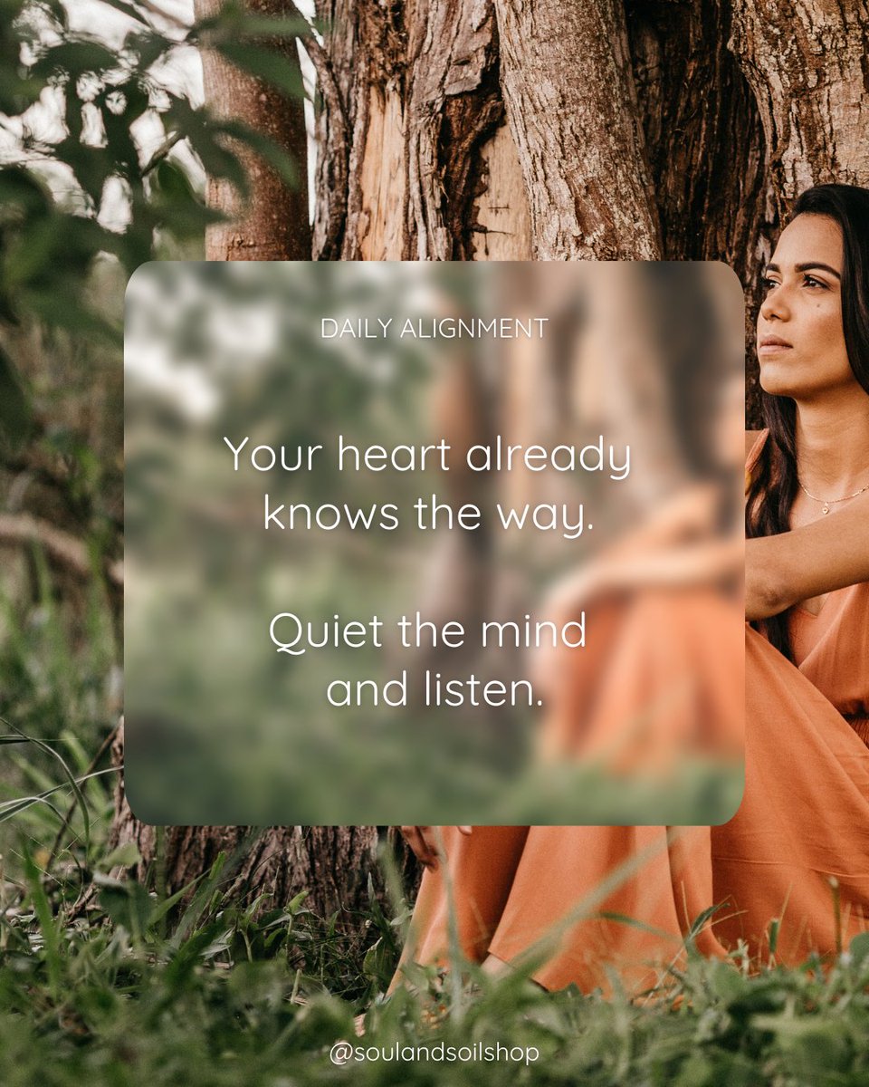 soulandsoilshop's tweet image. The answers you’re seeking are already inside you.
Come home to your heart.
#SoulAndSoil #HeartCentered #InnerWisdom