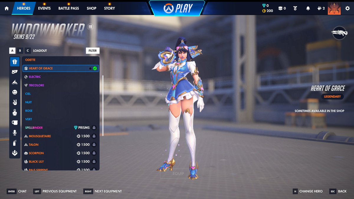 Borisrks's tweet photo. RANDOM LOOTBOX DROPPED ME THE MAGICAL GIRL WIDOW SKIN AAAAAAH https://t.co/hrWrpbL7Vb