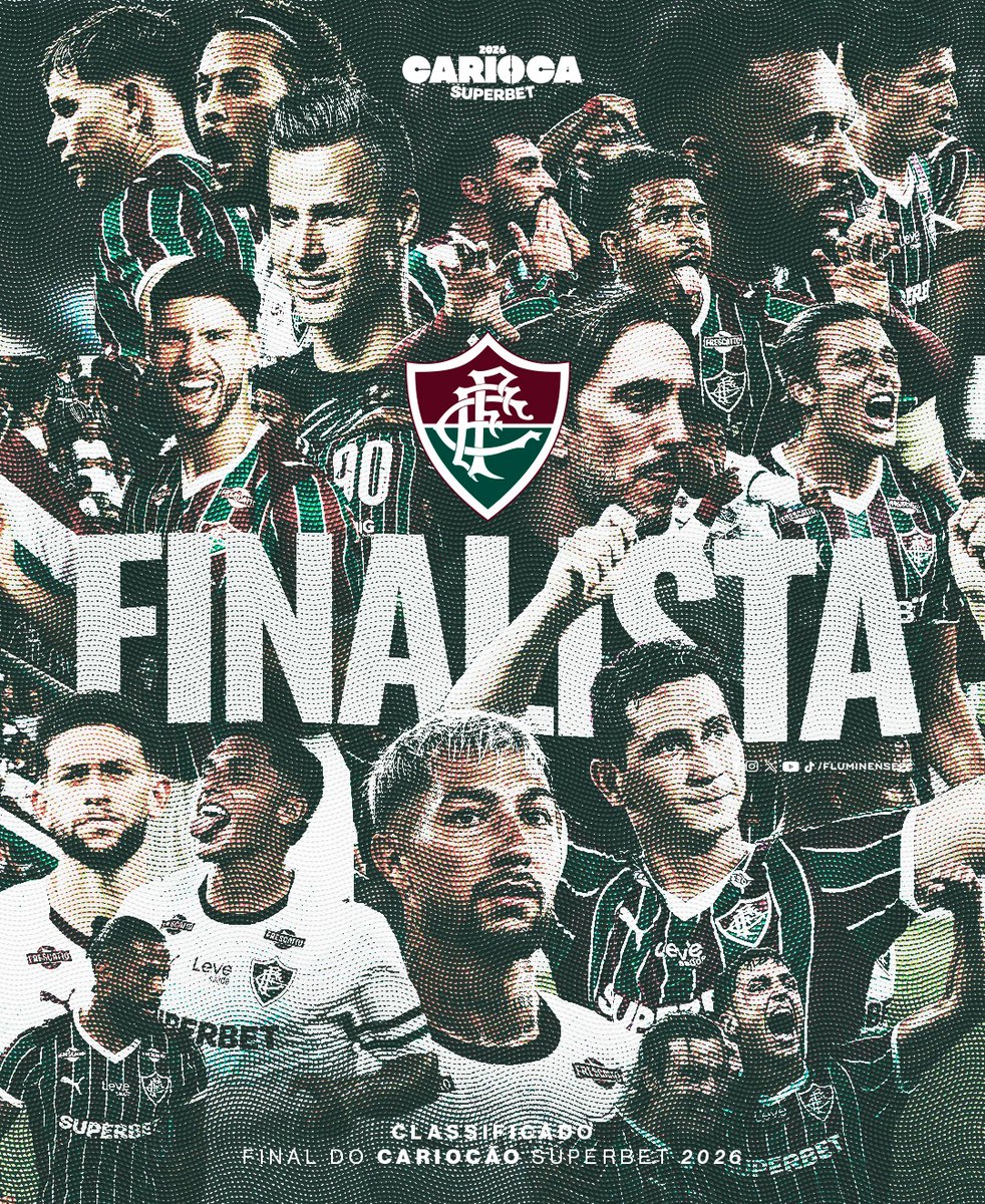 ESTAMOS NA FINAAAALLLL!

FLU BUSCA O EMPATE COM O VASCO NO MARACA, VENCE A ELIMINATÓRIA E AGUARDA O VENCEDOR DE FLAMENGO X MADUREIRA! 

VAMOS LUTAR POR MAIS ESSA TAÇA, MEU TRICOLOR!