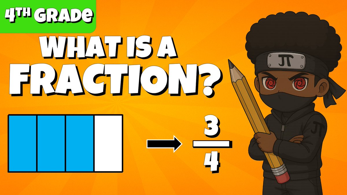 WatermanInsight's tweet photo. Introducing Fractions! Latest video on my YouTube Channel: Tutor Me Sempai #tutorial #helpinghand #Mathematics #math https://t.co/oKQMGvWd9L