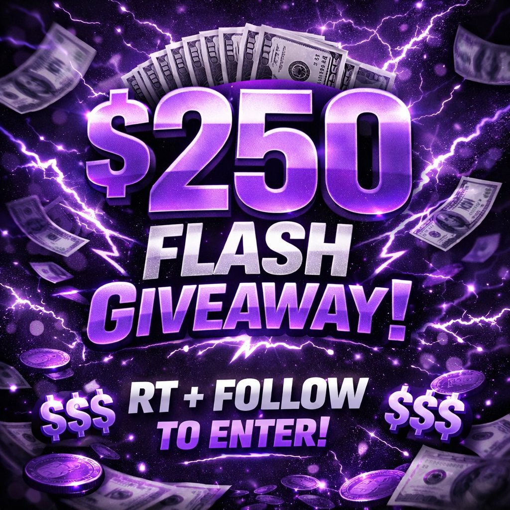 🟪 $250 FLASH GIVEAWAY!

- FOLLOW + RT!
- FOLLOW THE KICK - kick.com/w
- REPLY YOUR BTC ADDRESS!

🟪 ROLLING IN 12 HOURS! (5 winners x $50)