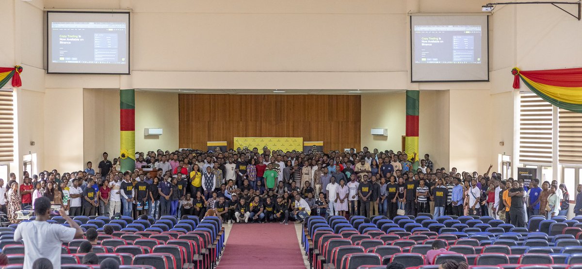 iamwealthybrain's tweet photo. 🚀 @binance x UMaT-Tarkwa! 🇬🇭
​Incredible energy at the University of Mines and Technology! We dove deep into:
🔹 P2P Trading
🔹 Security Best Practices 🔐
🔹 @BinanceAcademy Resources 📚
​Congrats to our Kahoot winners! The future of Web3 in Ghana is bright.
#BinanceUniversity https://t.co/lNs80v7fH6