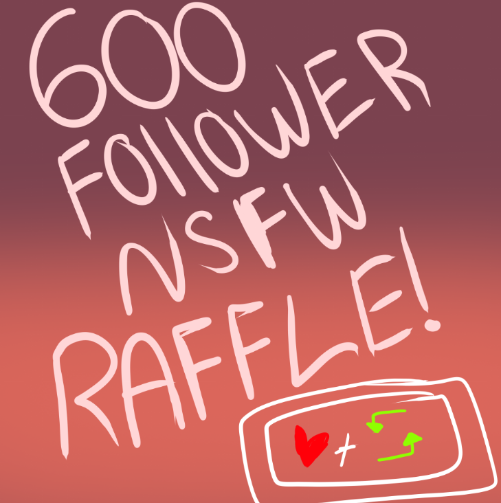 600 follower NSFW art raffle!

Rules:

- Comment Below an OC
- Retweet
- Share!

Ends on 3/10/26

Only 1 winner, best of luck!