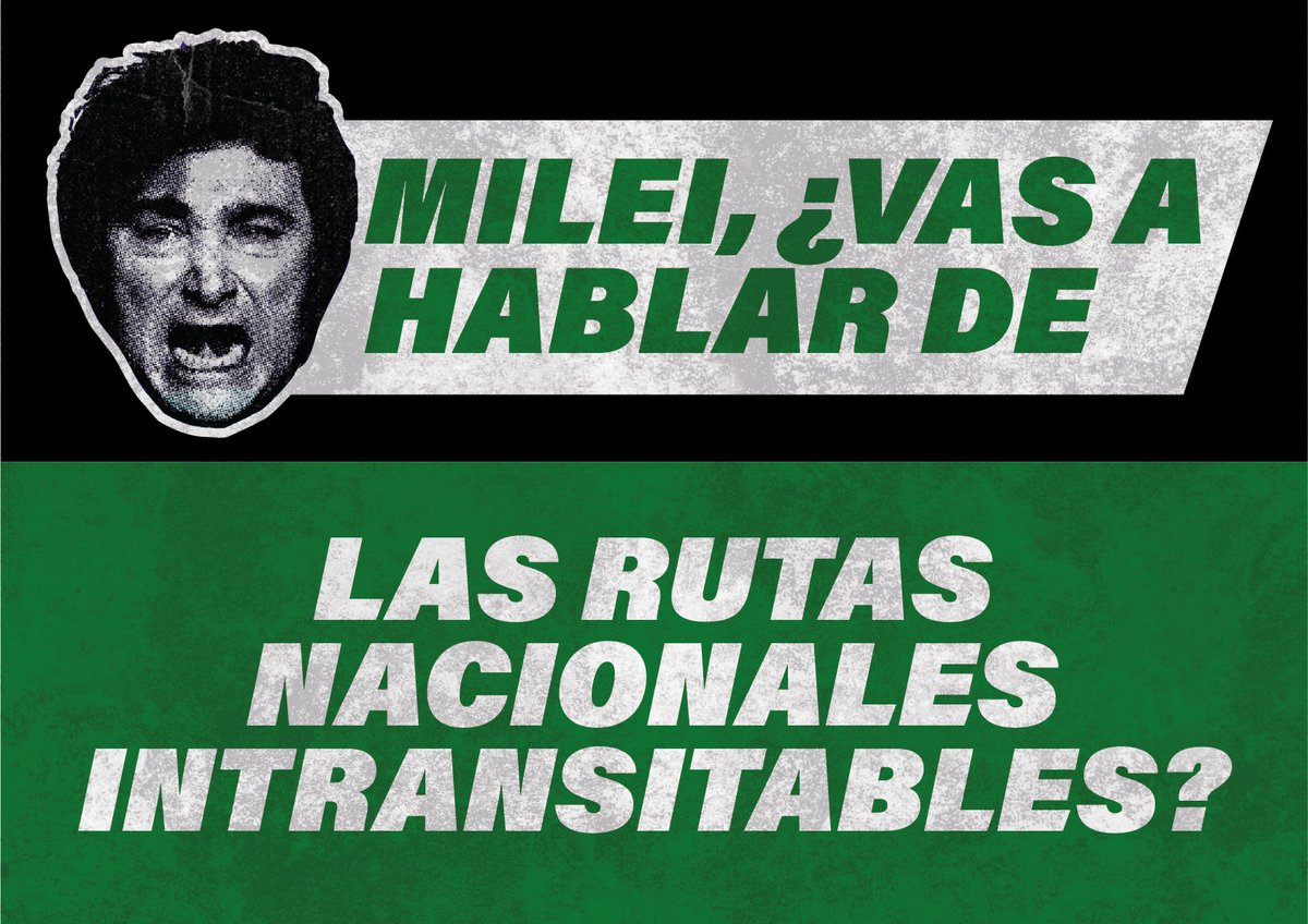 Milei, ¿vas a hablar de las rutas nacionales intransitables?

En el interior productivo, las rutas no son un detalle: son trabajo, comercio y vida.

Sin inversión en infraestructura, no hay producción que aguante.
Y el que paga es el que transporta, el que produce y el que viaja.