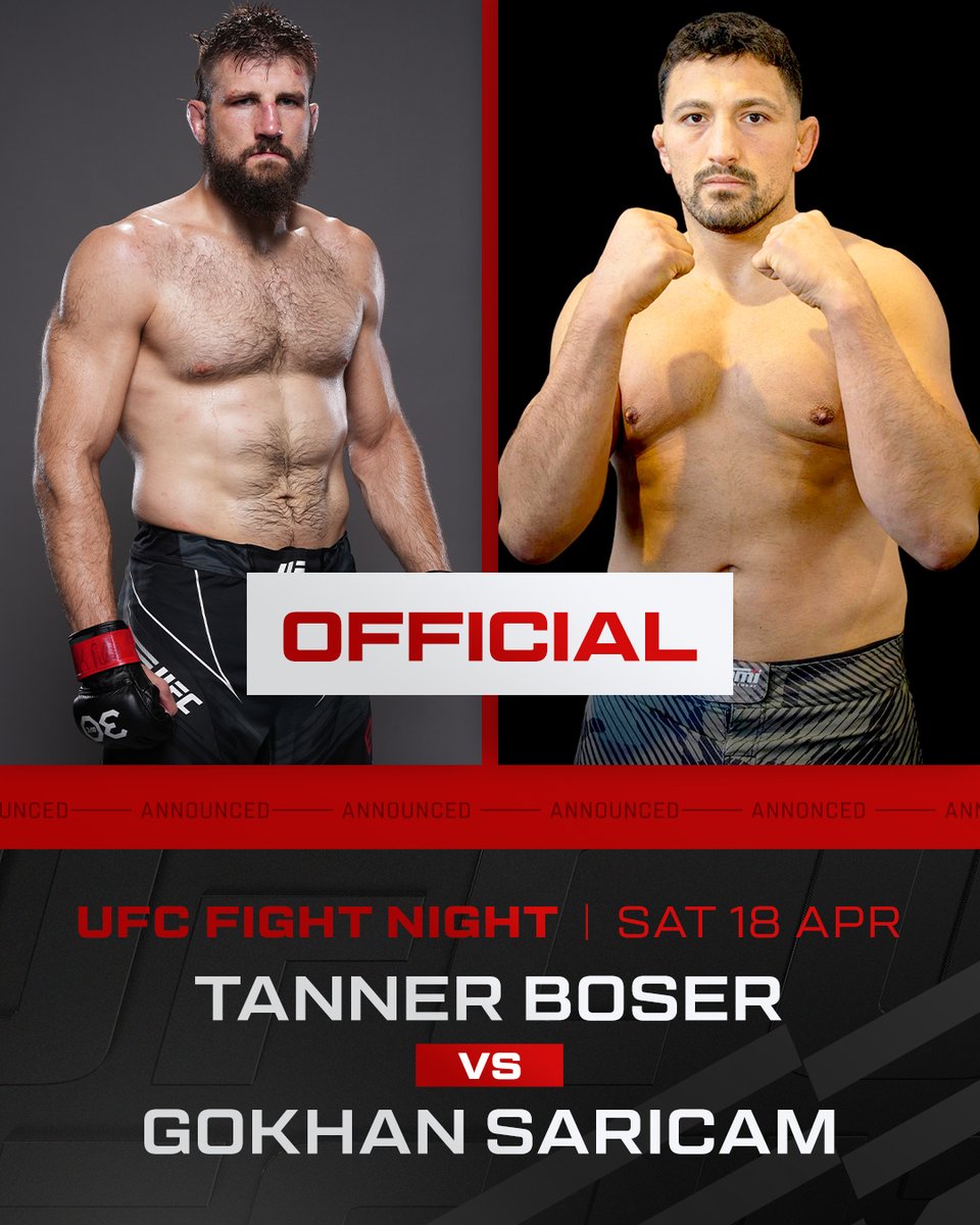 UFCEurope's tweet photo. Gokhan Saricam, welcome to the UFC! 🇹🇷 🇧🇪

The Turkish-Belgian heavyweight debuts at #UFCWinnipeg on April 18 🗓️ https://t.co/WsdiND9UnT