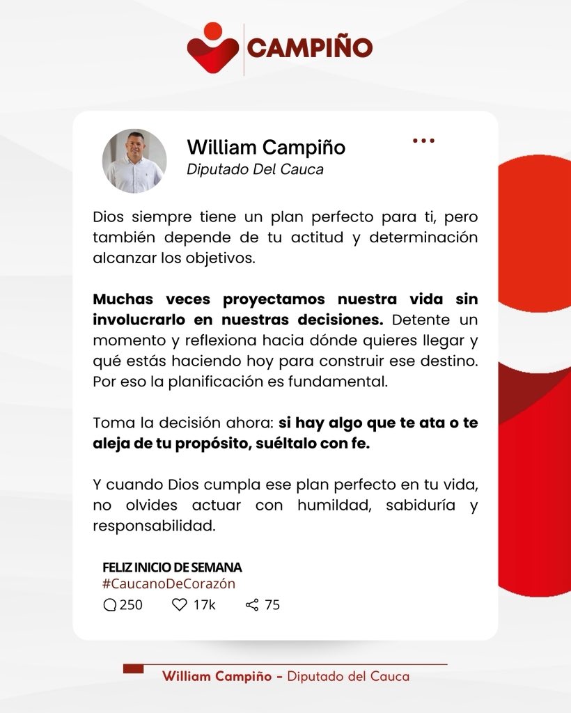 Feliz inicio de semana. ❤️