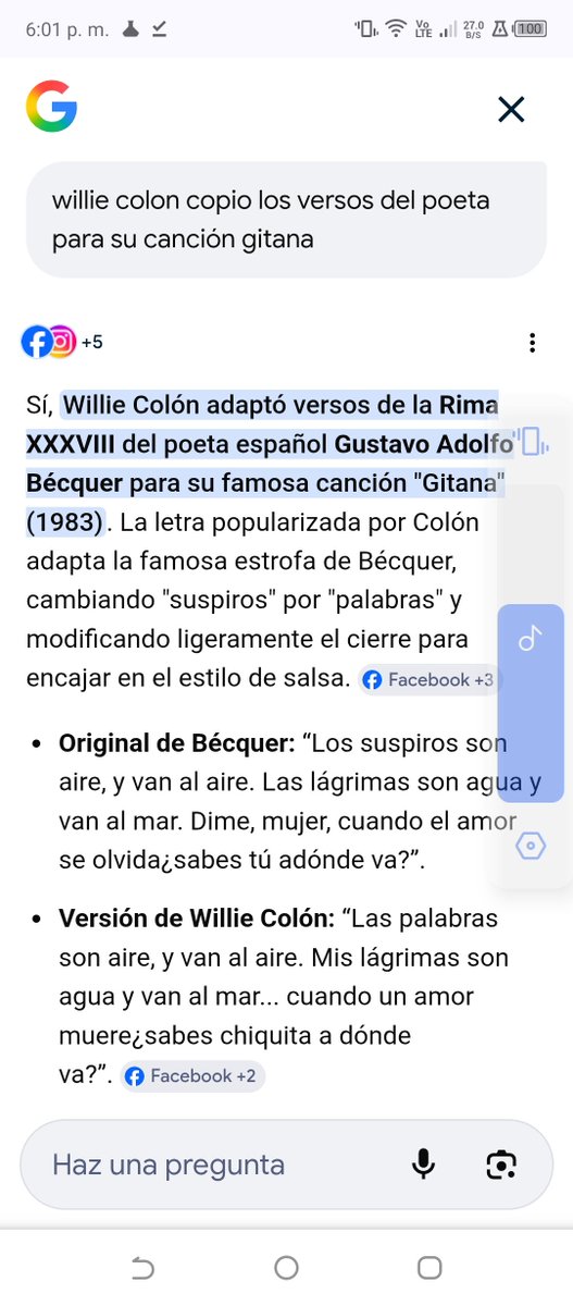 <a href="/Chris_Montz/">Juana Peña</a> Versos copiados de Rimas del brillante poeta español Gustavo Adolfo de Bécquer. Y nunca lo escuché reconocer.
 Ahora que está muerto también le vale el sablaso por plagiarista.
 Esto plagio se encuentra bien sustentado en varias aplicaciones YouTube.com, en Google,etc