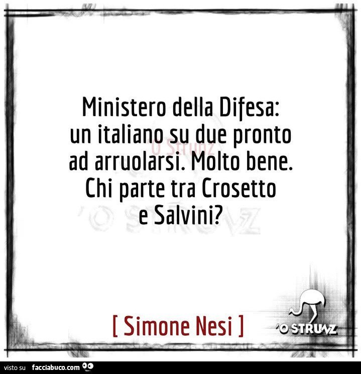 NATALE A DUBAI

Peccato che siamo a marzo.
Quando la tragedia diventa farsa e quando la farsa scivola nella pagliacciata.
Il ministro della difesa italiana Guido Crosetto si trovava temerariamente in zona di guerra a villeggiare con la famigia rimanendo bloccato all'aeroporto di