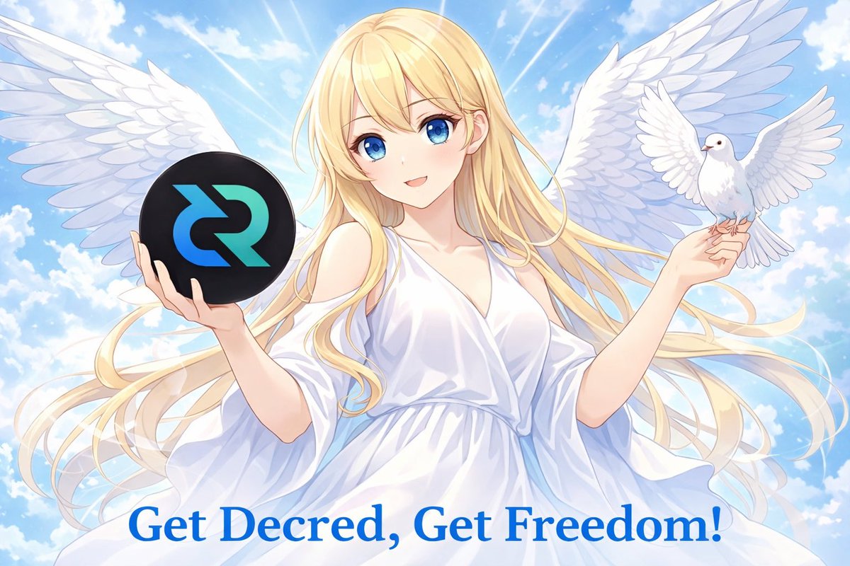 Get Decred, Get Freedom！🪽
Sustainable！Decentralized！Empowered！
The evolution of money is here💰
Start your journey today‼️

Decred Official Website ⬇️
decred.org

Decred Japan Official Website ⬇️
decred-jp.info

#DCR $DCR #Decred #デクレ