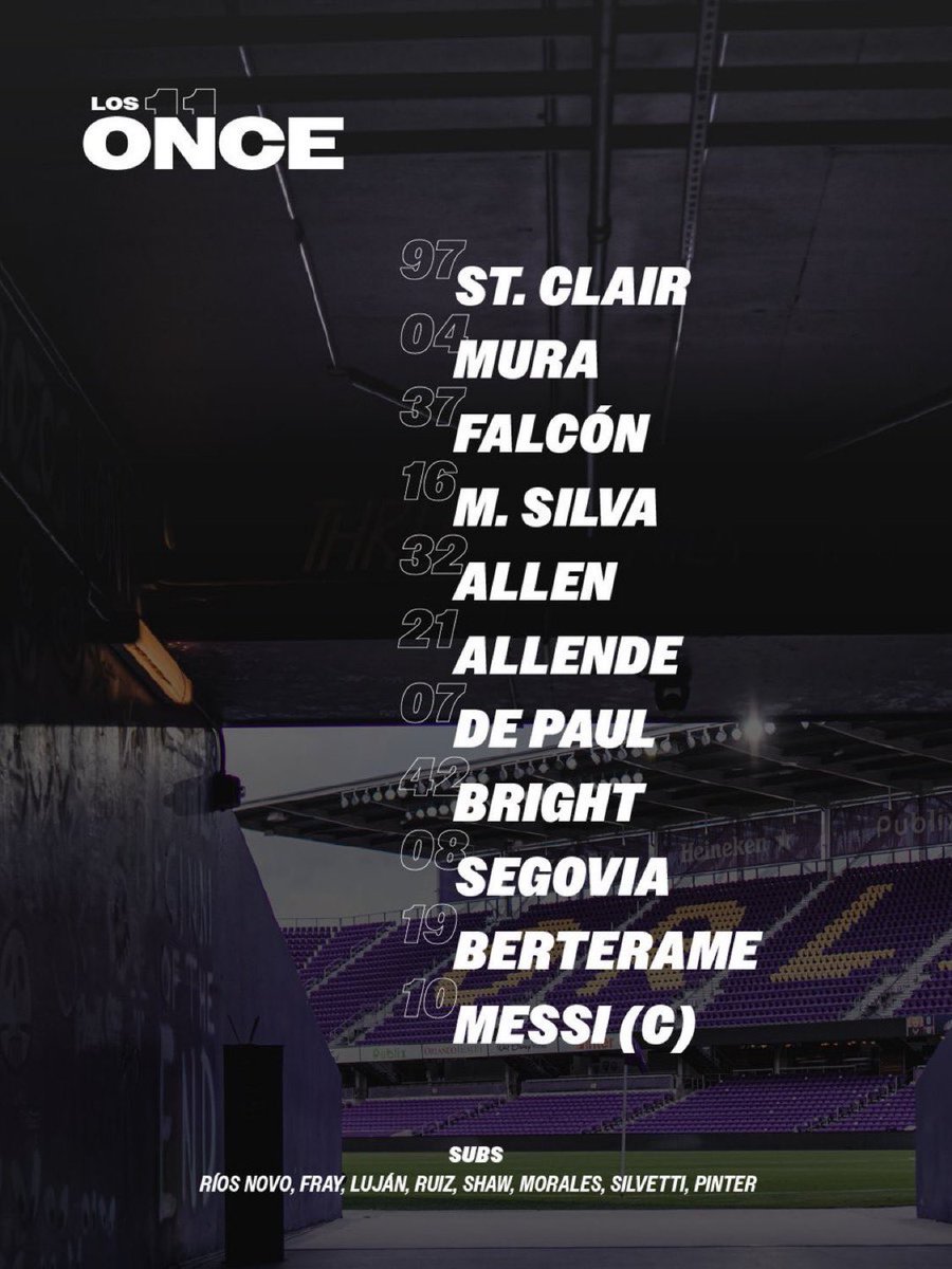 🌴🩷 Inter Miami Official XI is out!
Lionel Messi leads the lineup from the start 🚨⚽