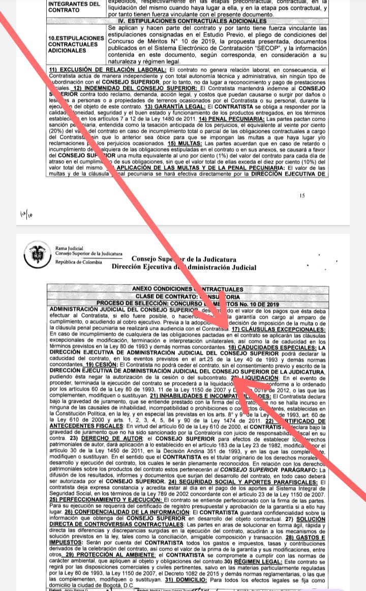 rudavidsuarezca's tweet photo. @CathyJuvinao @judicaturacsj @jsanchezcristo @DCoronell @paulabolivar @PaoHerreraC @DianaCalderonF @gabodelascasas @ricarospina @SebastianNohra @darcyquinnr @DanielSamperO Como es posible que esto pase en un Concurso de Jueces y magistrados? Nadie investiga? El IX Curso de formación NO se podía cesionar o si contratar sin el consentimiento previo y por Escrito. @Ejrlbnet Alerta @CIDH @riaej_web https://t.co/dTKPoBdXAR