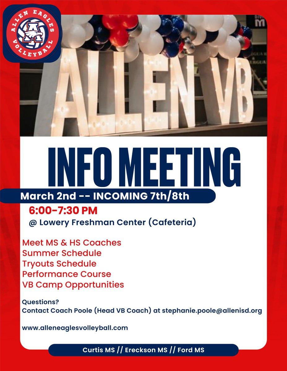 Allen Volleyball tweet media