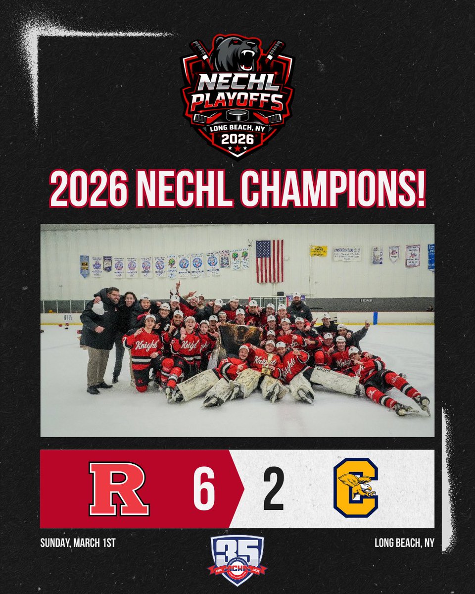 Rutgers is your 2025/26 #nechl champions!