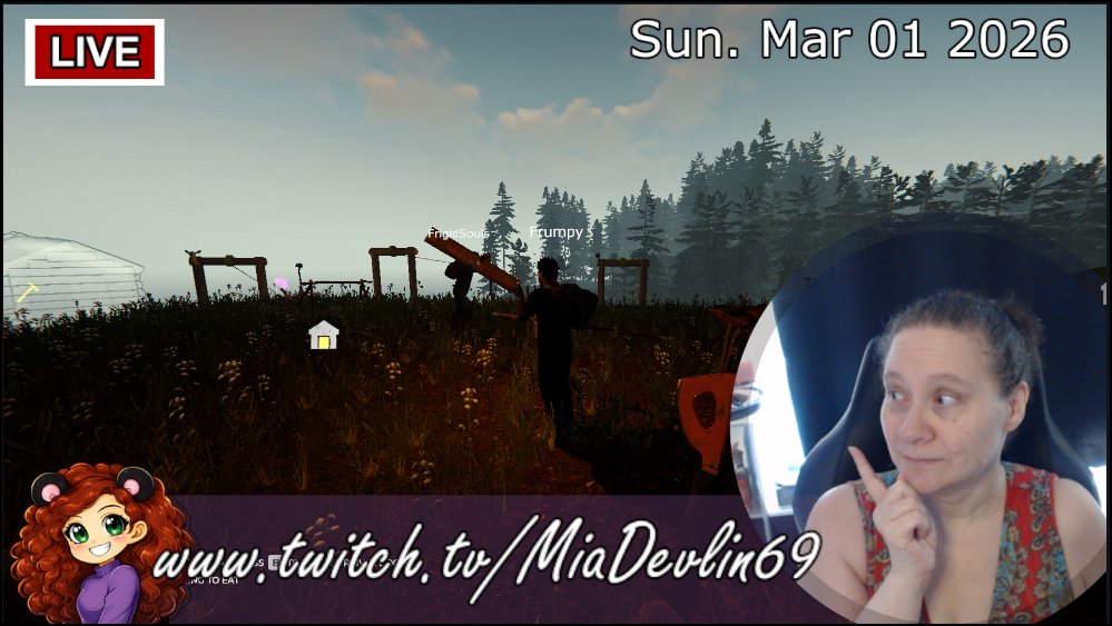 I was live .. still live. but I should done this hours ago
twitch.tv/Miadevlin69