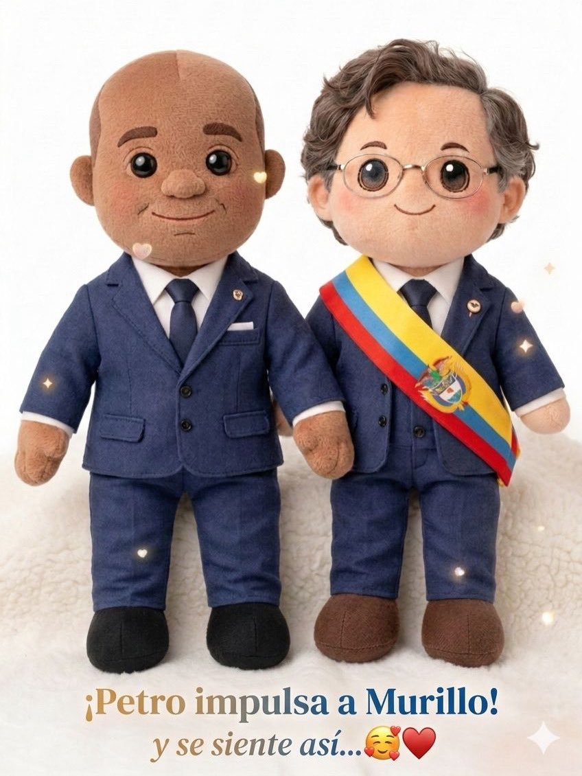 YanfryGrande's tweet photo. Así se ve la dupla que está transformando a Colombia. Porque cuando Petro impulsa a Murillo, el sentimiento es de esperanza y unidad total. ✨

@luisgmurillou @gustavopetrourrego 

¿Cuando será que Miniso saca esta colección? 🫶🏻 https://t.co/Oka7sjUzxa