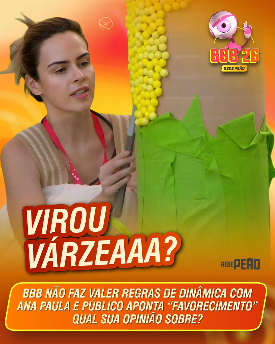 Será que teremos um posicionamento do Tadeu Schmidt sobre isso no programa de hoje galera?

Eu começo respondendo: Não kkkkkk #BBB26 🤡
