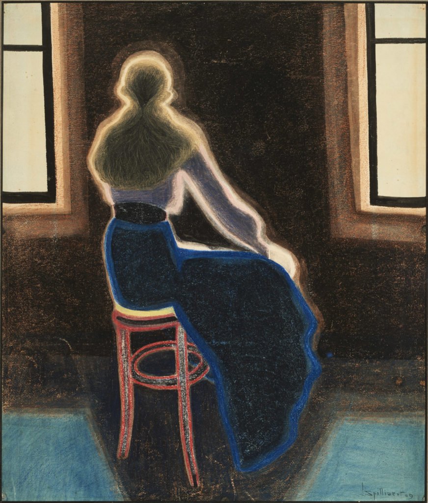 Léon Spilliaert, Young Woman on a Stool, 1909